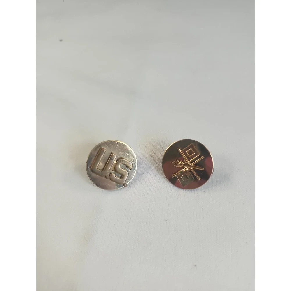 US Army Signal Corps Collar Disc Pin